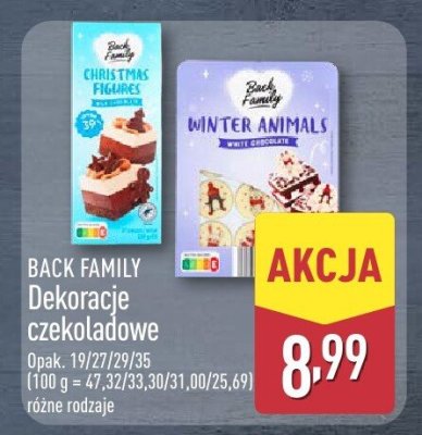 Dekoracje czekoladowe BACK FAMILY promocja w Aldi