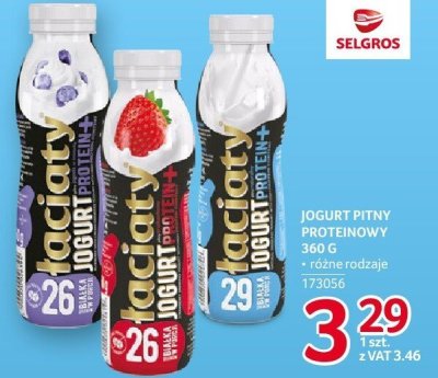 Jogurt pitny proteinowy różne rodzaje promocja w Selgros