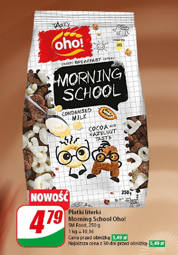 Płatki morning school OHO! promocja