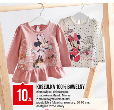 Koszulka dziewcz臋ca 80-98 myszka minnie prosta promocja