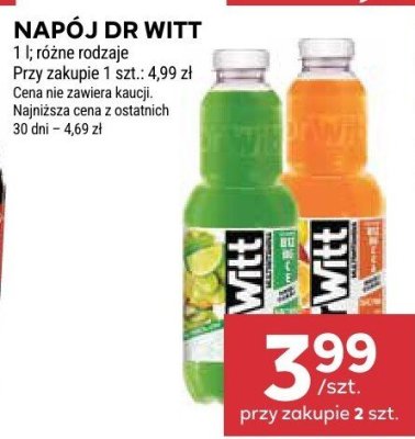 Napój Dr Witt promocja w Stokrotka