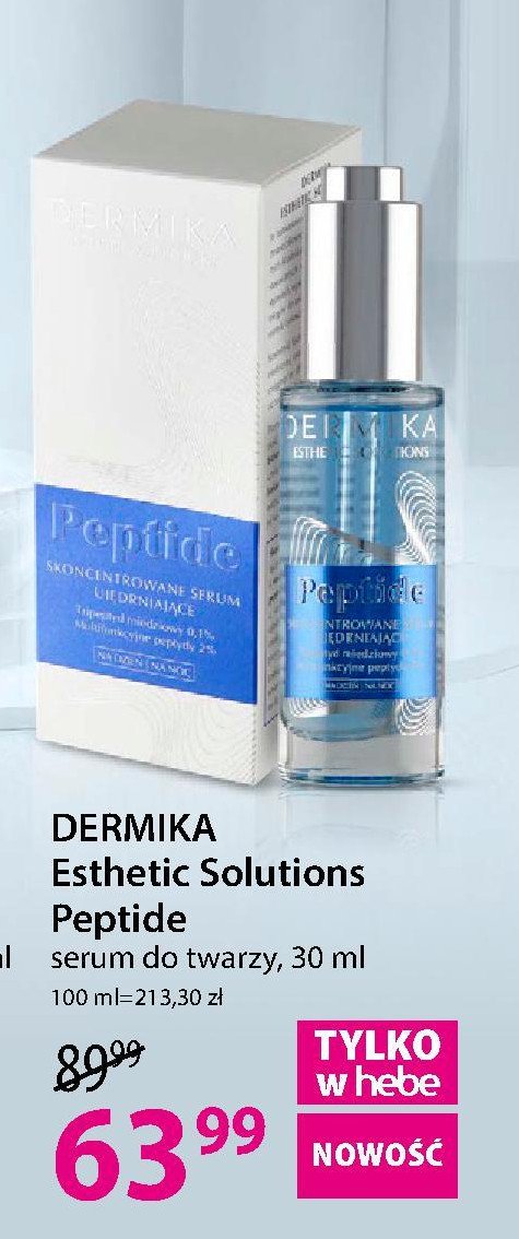 Serum do twarzy przeciwzmarszczkowe Dermika estetic solution peptide promocje