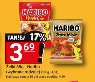 Żelki 85g - Haribo (wybrane rodzaje) promocja w Hitpol