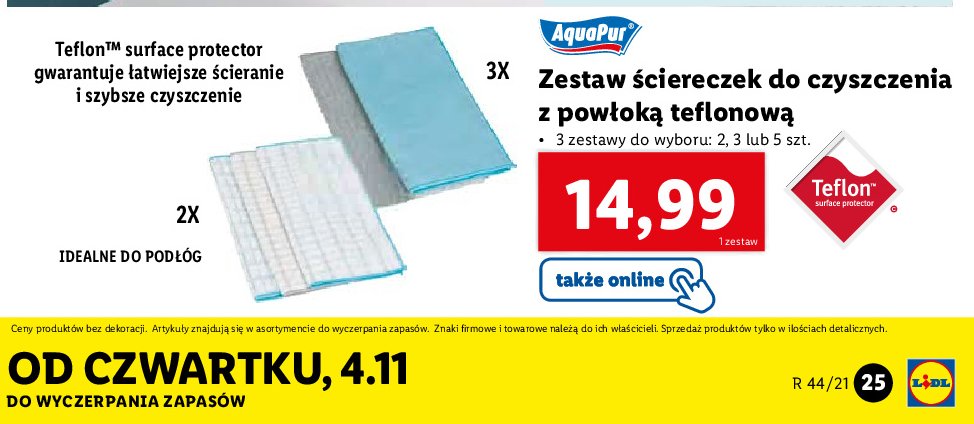 艢ciereczki do czyszczenia Aquapur promocja