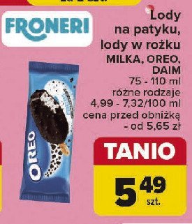 Lód chocolate & vanilla Milka promocja