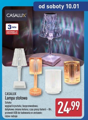 Lampa stołowa CASALUX promocja w Aldi
