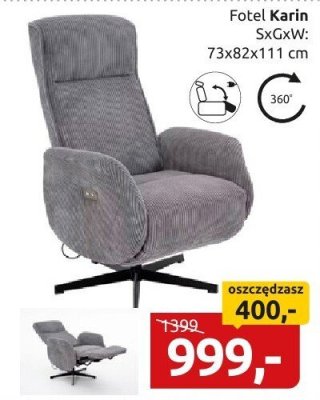 Fotel Karin promocja w Black Red White