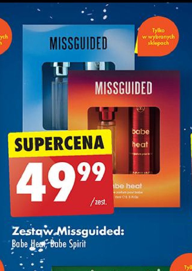 Zetstaw Missguided babe heat promocja w Biedronka