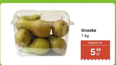 Gruszka 1 kg promocja w Dino