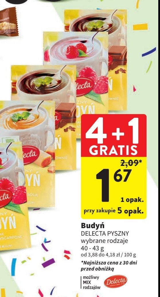 Budy艅 czekoladowy Delecta promocja
