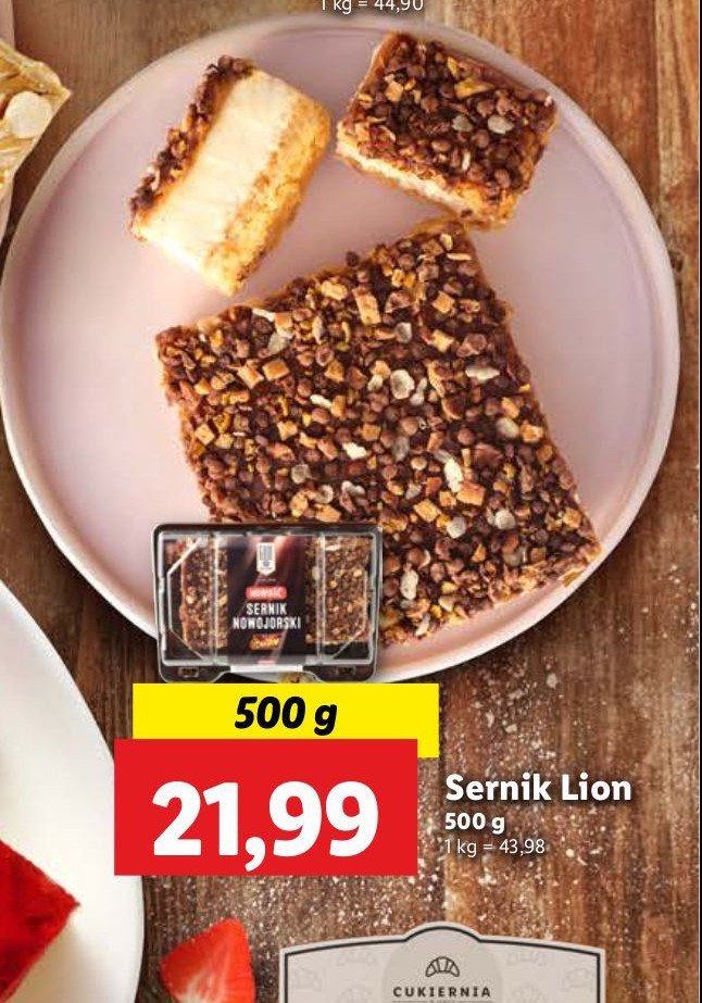 Sernik lion promocja