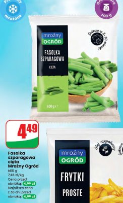 Frytki proste Mroźny Ogród promocja w Dino