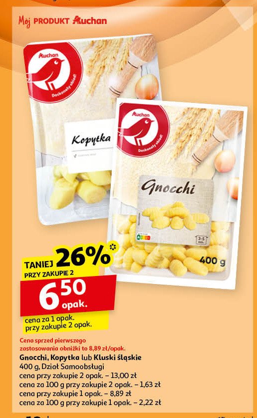 Kluski śląśkie Auchan promocja