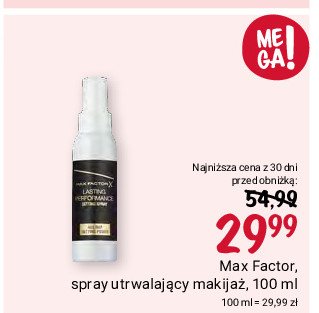 Spray utrwalający makijaż Max factor lasting performance promocja