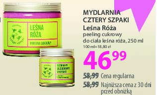 Peeling cukrowy leśna róża MYDLARNIA CZTERY SZPAKI promocja w Hebe