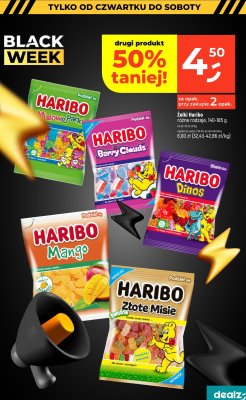 Żelki Haribo Dinos różne rodzaje 140-185 g promocja w Dealz