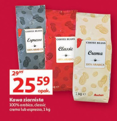Kawa Coffee beans crema promocja