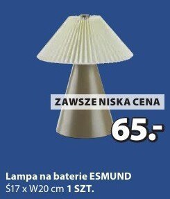 Lampa na baterie ESMUND S17 x W20 cm promocja w Jysk