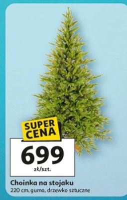 Choinka na stojaku promocja w Auchan