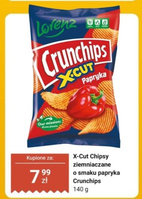 Chipsy ziemniaczane o smaku papryki X-Cut  promocja w Biedronka
