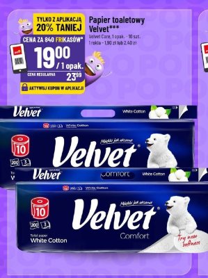 Papier toaletowy Velvet promocja w POLOmarket