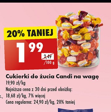 Cukierki owocożelki Candi (biedronka) promocja