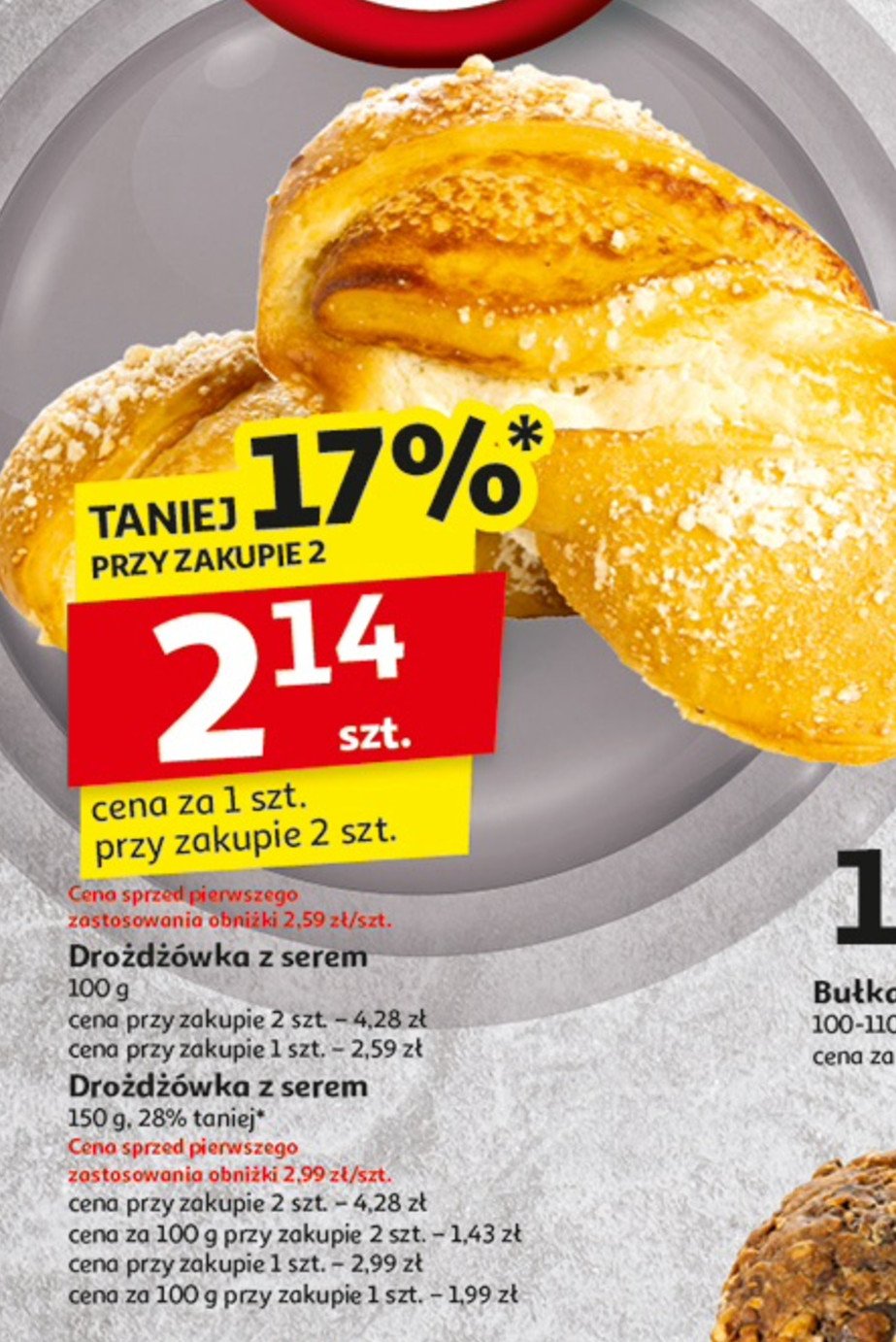 Drożdżówka z serem promocja