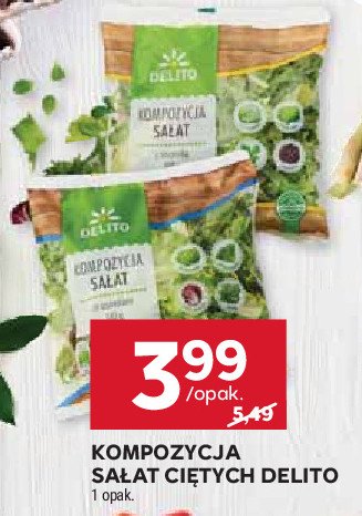 Kompozycja sałat z rukolą Delito promocja w Stokrotka