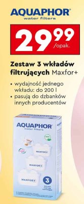 Wk艂ady filtruj膮ce maxfor+ Aquaphor promocja