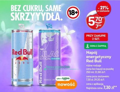 Napój energetyczny Red Bull różne rodzaje promocja w Żabka