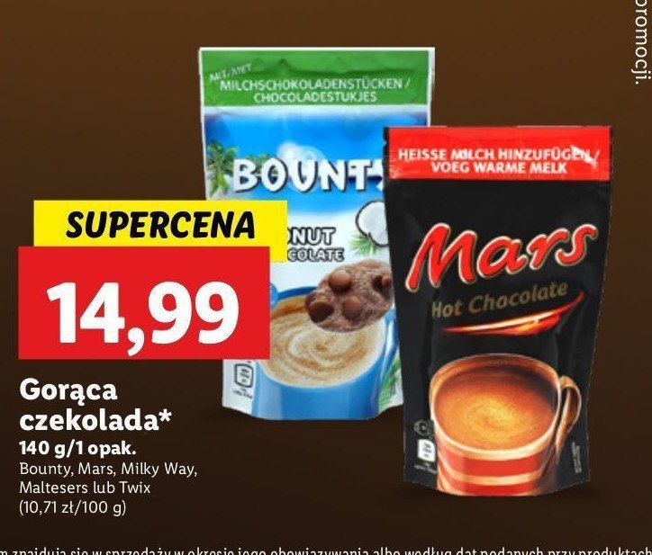 Czekolada do picia Maltesers promocja