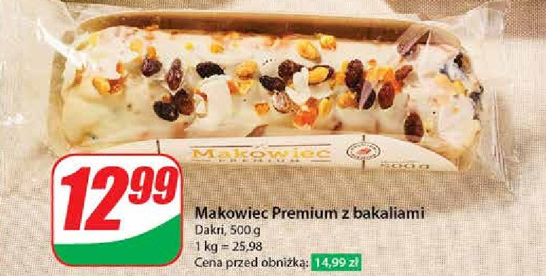 Makowiec premium Dakri promocja