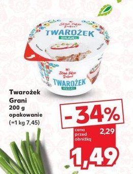 Twarożek grani naturalny K-classic promocja w Kaufland