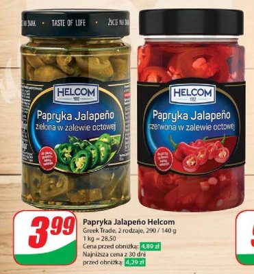 Papryka jalapeno czerwona w zalewie octowej Helcom promocja
