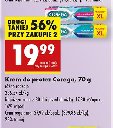 Krem mocujący do protez Corega super mocny promocja