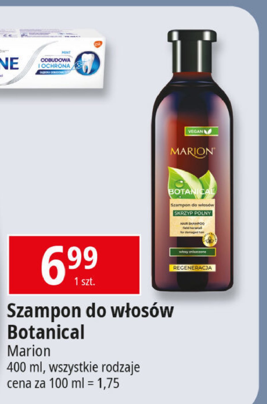 Szampon ze skrzypem polnym Marion botanical promocja