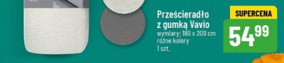 Prześcieradło z gumką 180x200 cm  promocja w POLOmarket