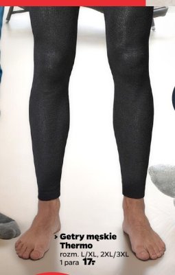 Getry męskie Thermo promocja w Netto