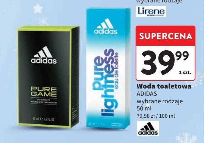 Woda toaletowa Adidas men pure game Adidas cosmetics promocja