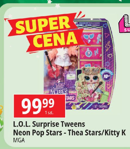 Lalka tweens neon pop stars kitty k LOL SURPRISE promocja w Leclerc