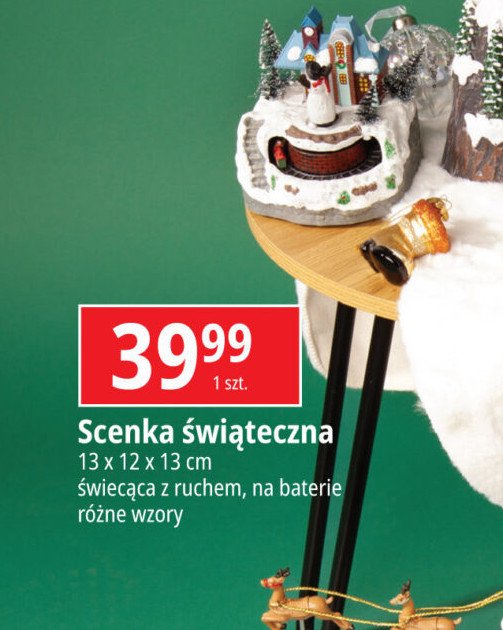 Scenka świąteczna 13 x 12 x 13 cm promocja