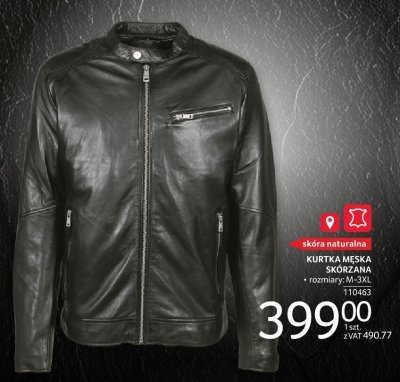 Kurtka męska skórzana promocja w Selgros