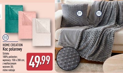 Koc polarowy 150x200 cm promocja w Aldi