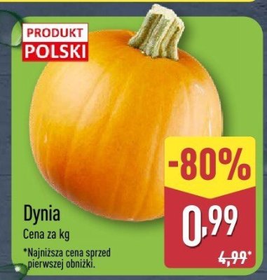 Dynia hokkaido bio Bio organic promocja w Aldi