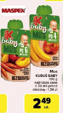 Mus jabłko banan Kubuś baby promocja