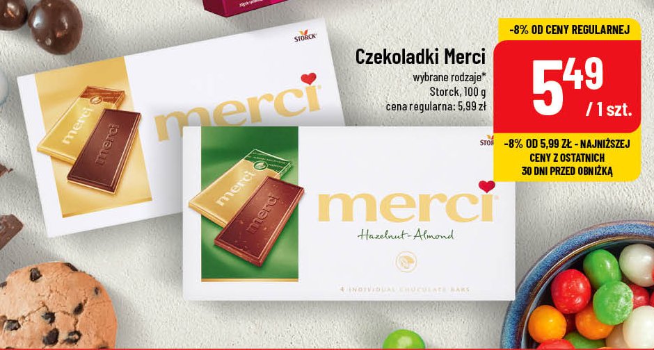 Czekolada kawowo-艣mietankowa Storck merci promocja