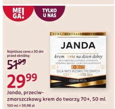 Krem przeciwzmarszczkowy do twarzy 70+ promocja w Rossmann