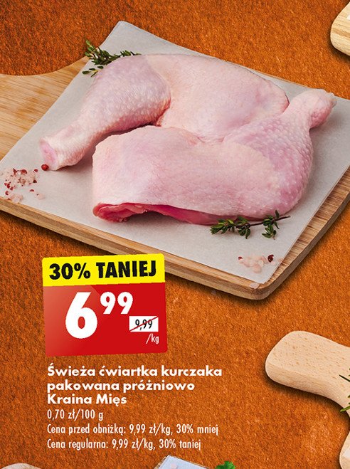 Ćwiartka tylna z kurczaka Kraina mięs promocja w Biedronka