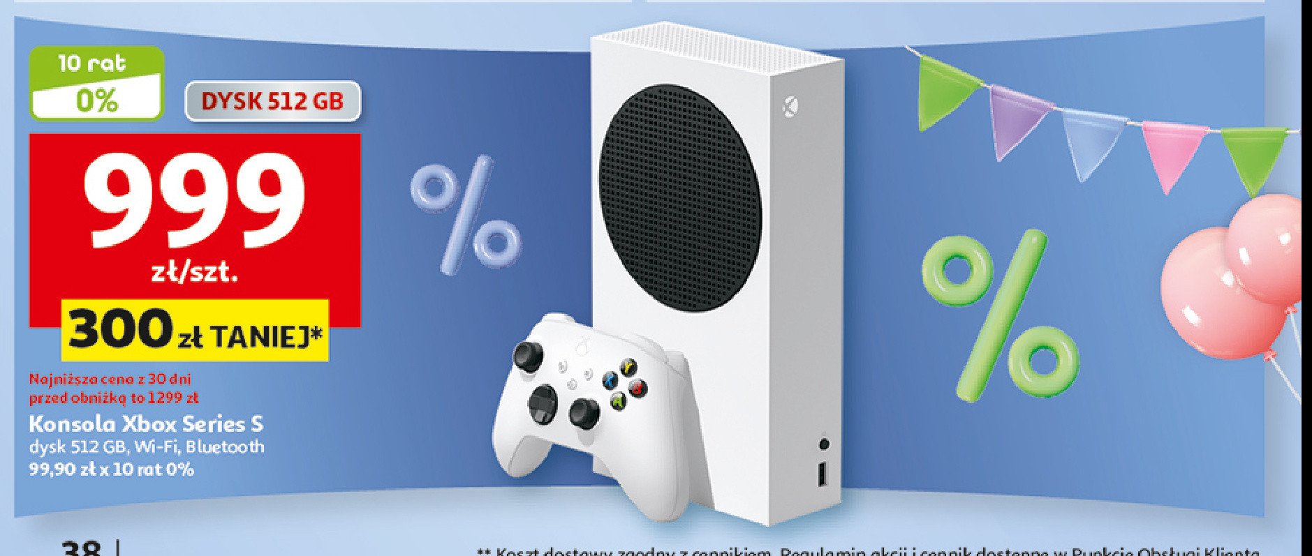 Konsola 512 gb + kontroler Xbox series s promocja