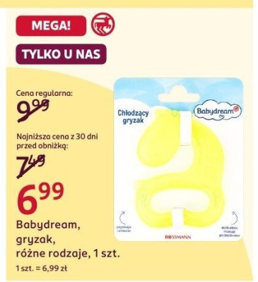 Gryzak Babydream, różne rodzaje, 1 szt. promocja w Rossmann